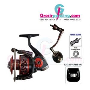 Reel Kenzi Navy 5000 Bonus Tas Power Handle
