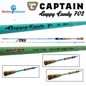 Joran Spinning Captain Guppy Candy 702