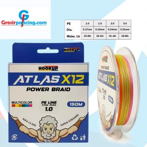 Line PE Hookup Atlas X12 150m Multicolor